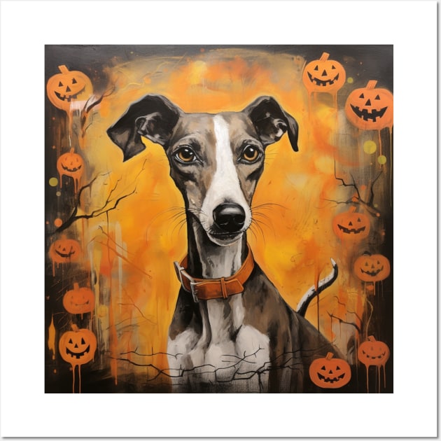 Whippet Halloween Whippet Posters and Art Prints TeePublic